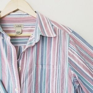 Vintage L.L Bean button up top
